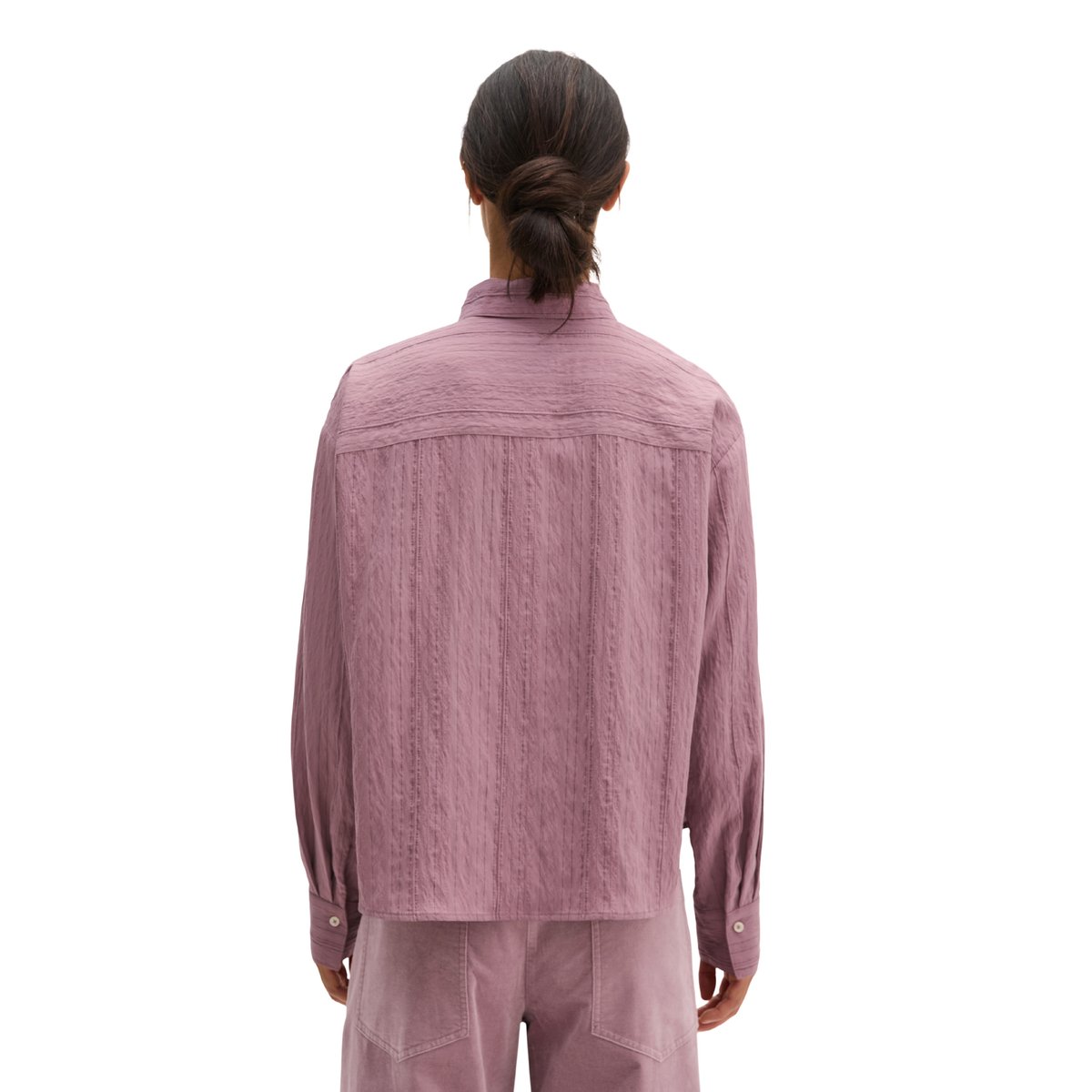 Chemisier froissé, coupe décontractée en  LENZING™ ECOVERO™ rose bonbon, MARC O'POLO