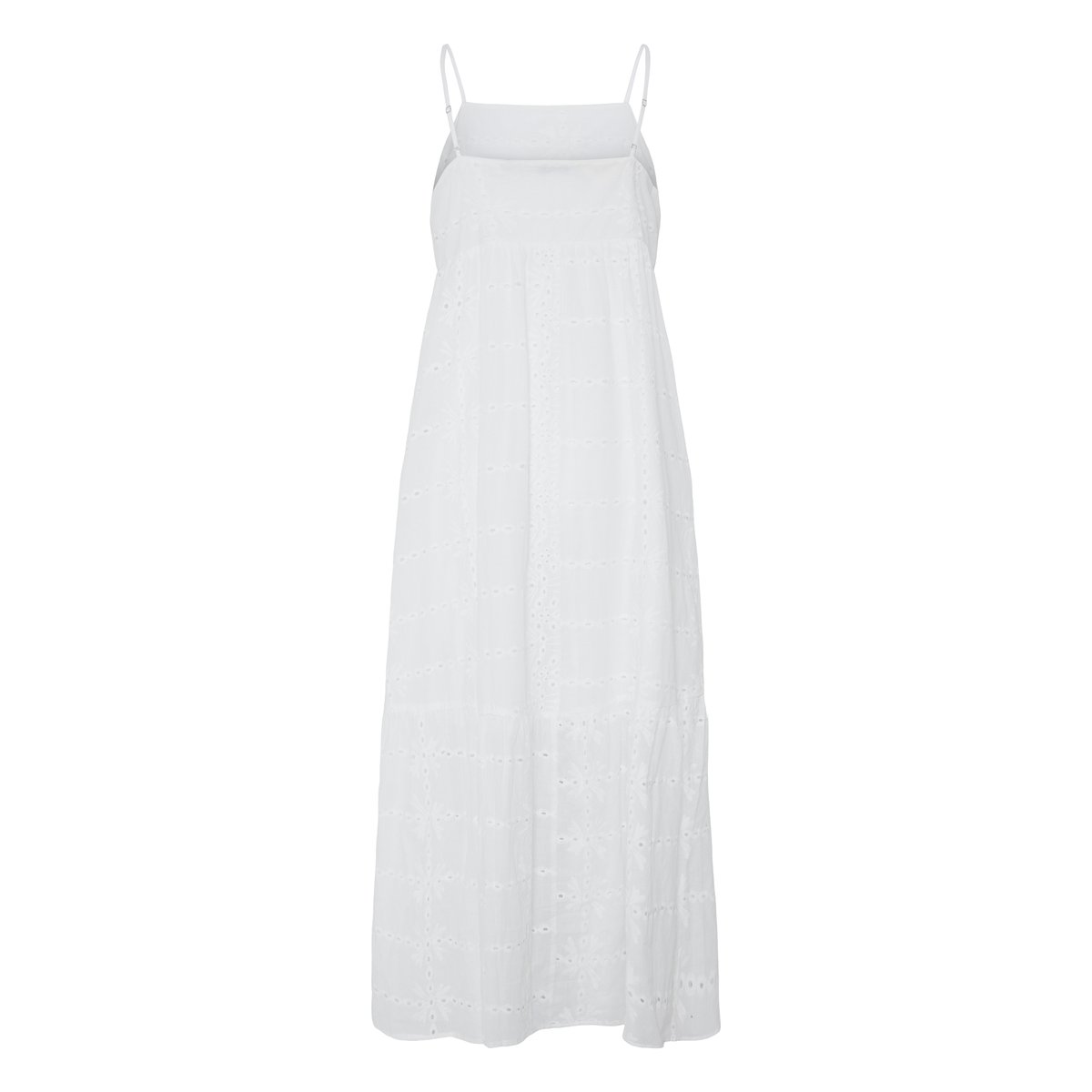 Robe maxi coupe ample avec fines bretelles blanc snow white, B.YOUNG