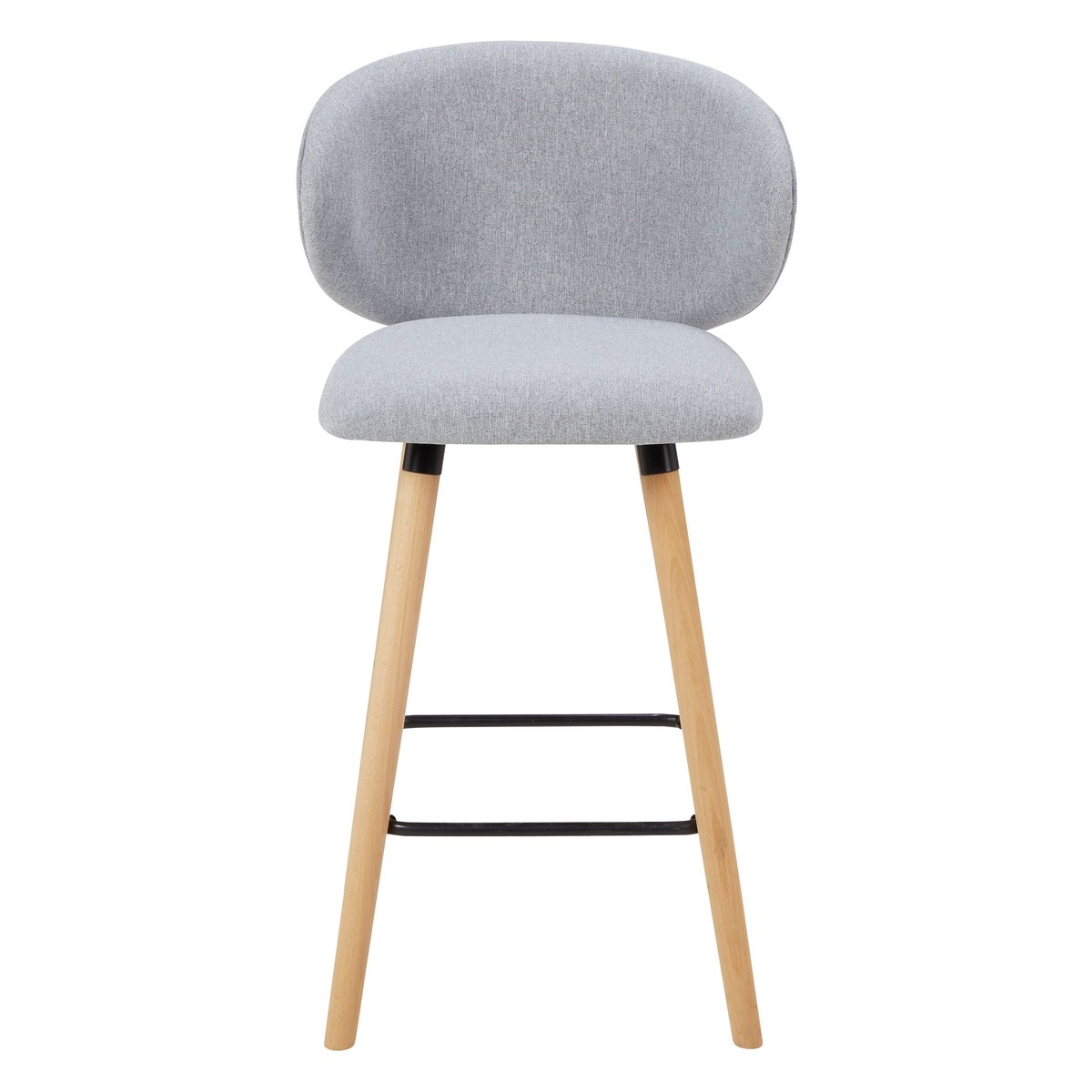 Chaise snack tissu gris clair, ZAGO
