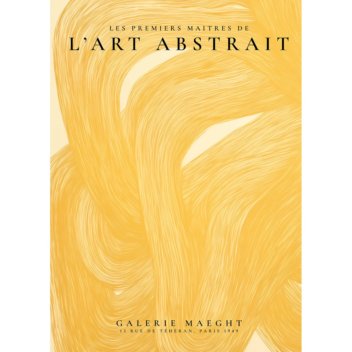 Affiche avec tableau décoratif, 50 x 70 cm beige, HANNUN