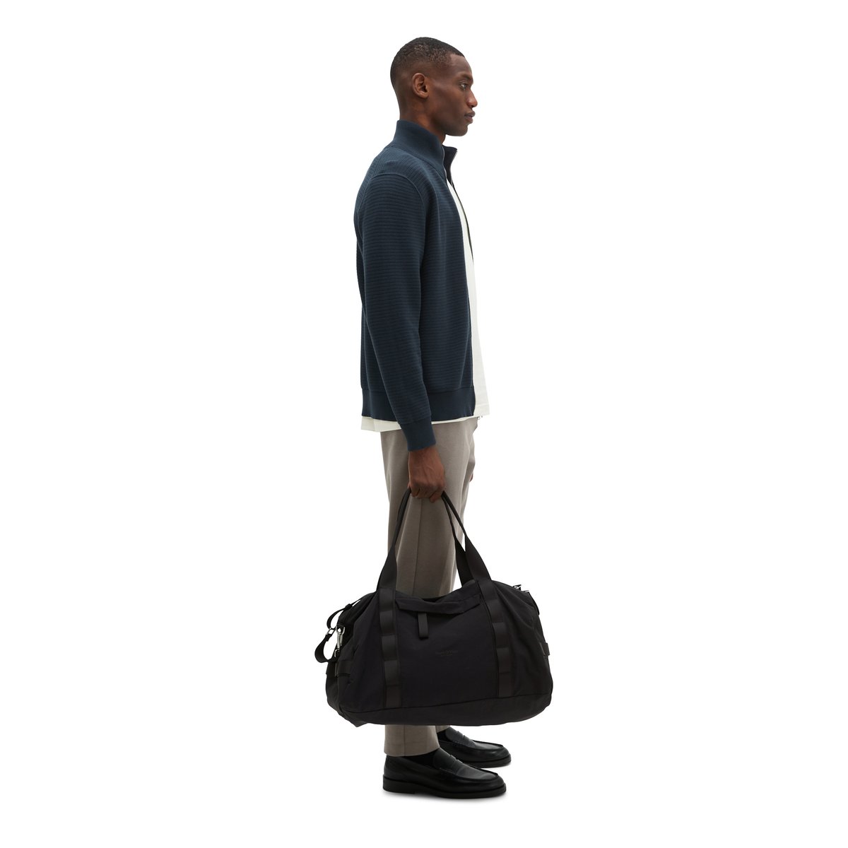 Weekender moyen en matériau recyclé hydrofuge schwarz, MARC O'POLO