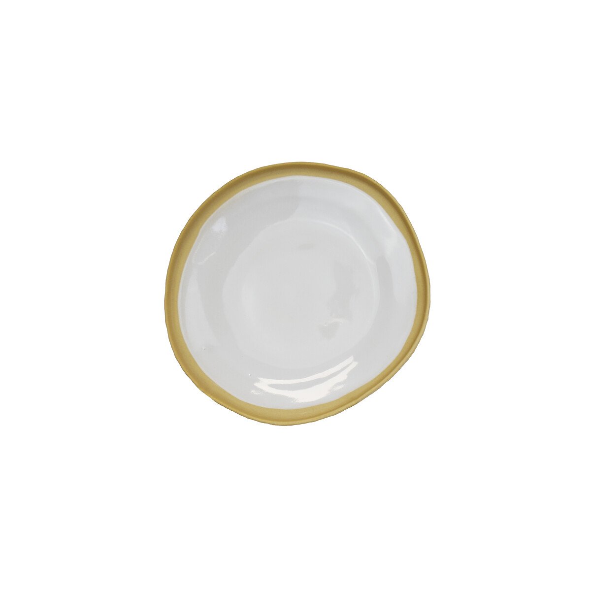 Lote de 4 Pratos Rasos 27 UBUNTU Aura, NOSSE CERAMIC branco, NOSSE CERAMIC