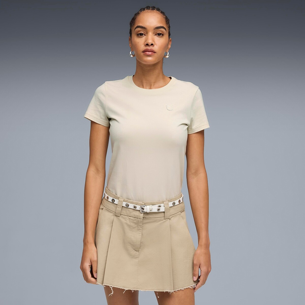 T-shirt manches courtes ESSENTIAL ELEVATED ecru, PUMA