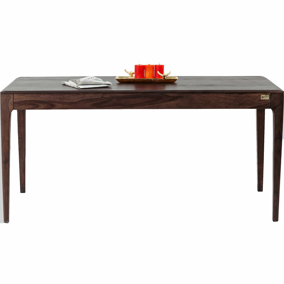 Table Brooklyn walnut 100x200cm marron, KARE DESIGN
