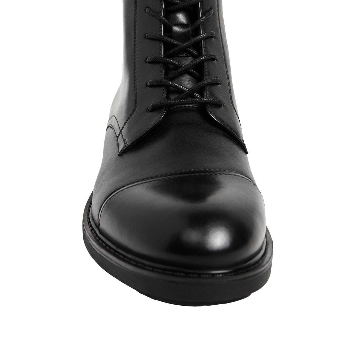 Bottes En Cuir Avec Fermeture À Lacets noir, PEPE JEANS