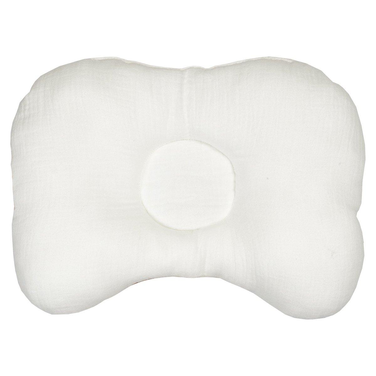 Coussin cale-tête ergonomique en coton GALLINA écru – motif poules champêtre, SEVIRA KIDS