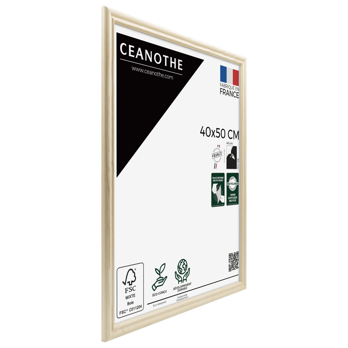 Cadre Photo En Bois Massif Fsc CIRCEE AUTHENTIC bois brut, CEANOTHE