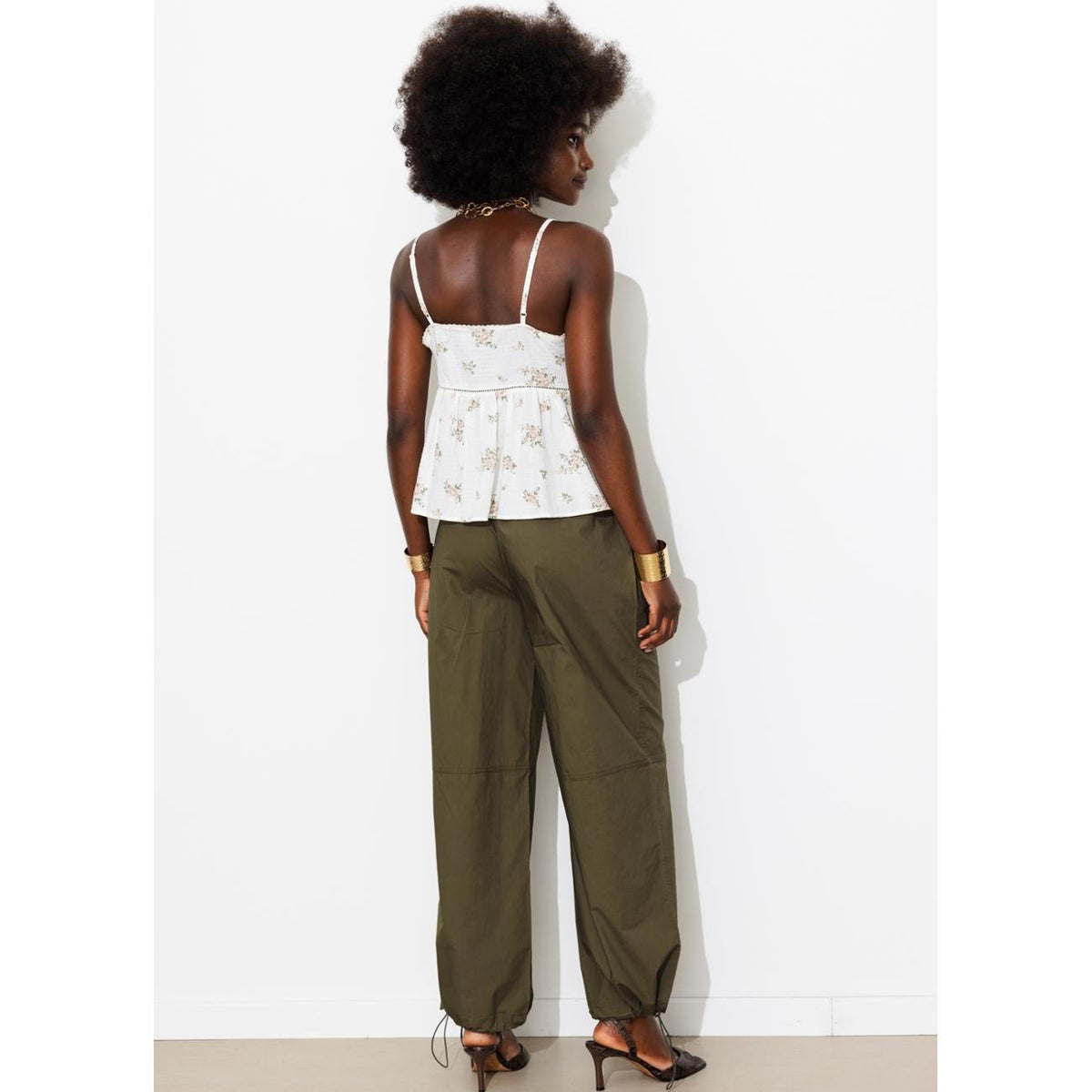 Pantalon parachute kaki, PROMOD
