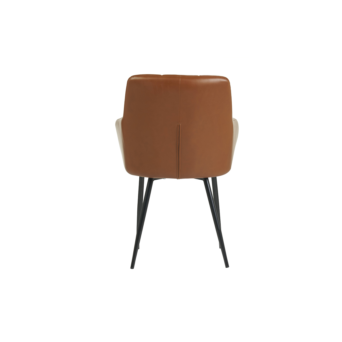 Chaises design matelassées (lot de 2) MONTERO marron, MILIBOO