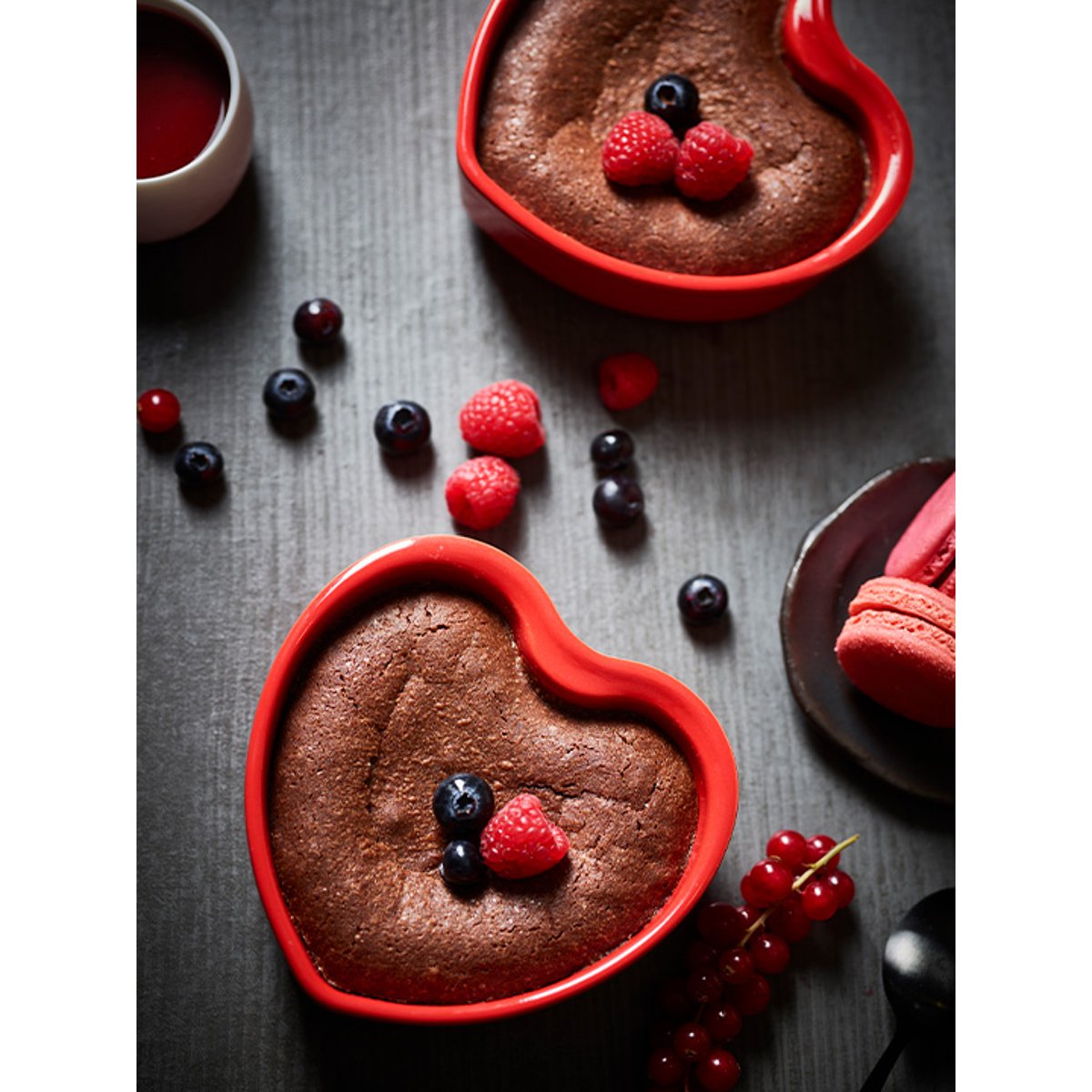 2 Plats four céramique coeur rouge 13 FOR YOU rouge, PEUGEOT