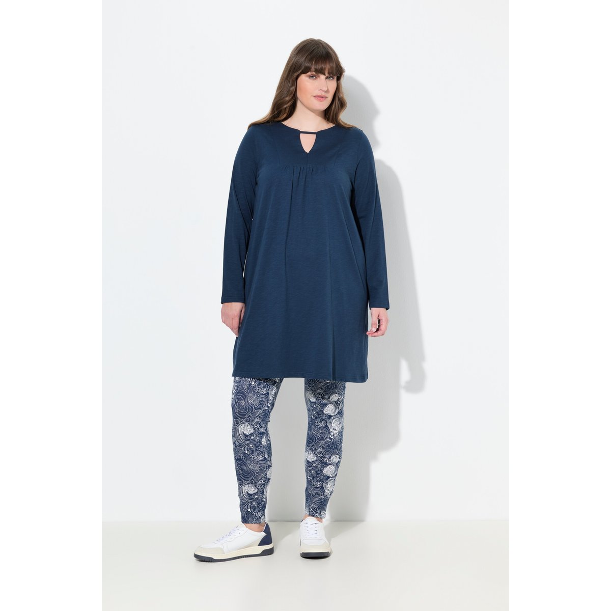 T-shirt long bleu marine, ULLA POPKEN