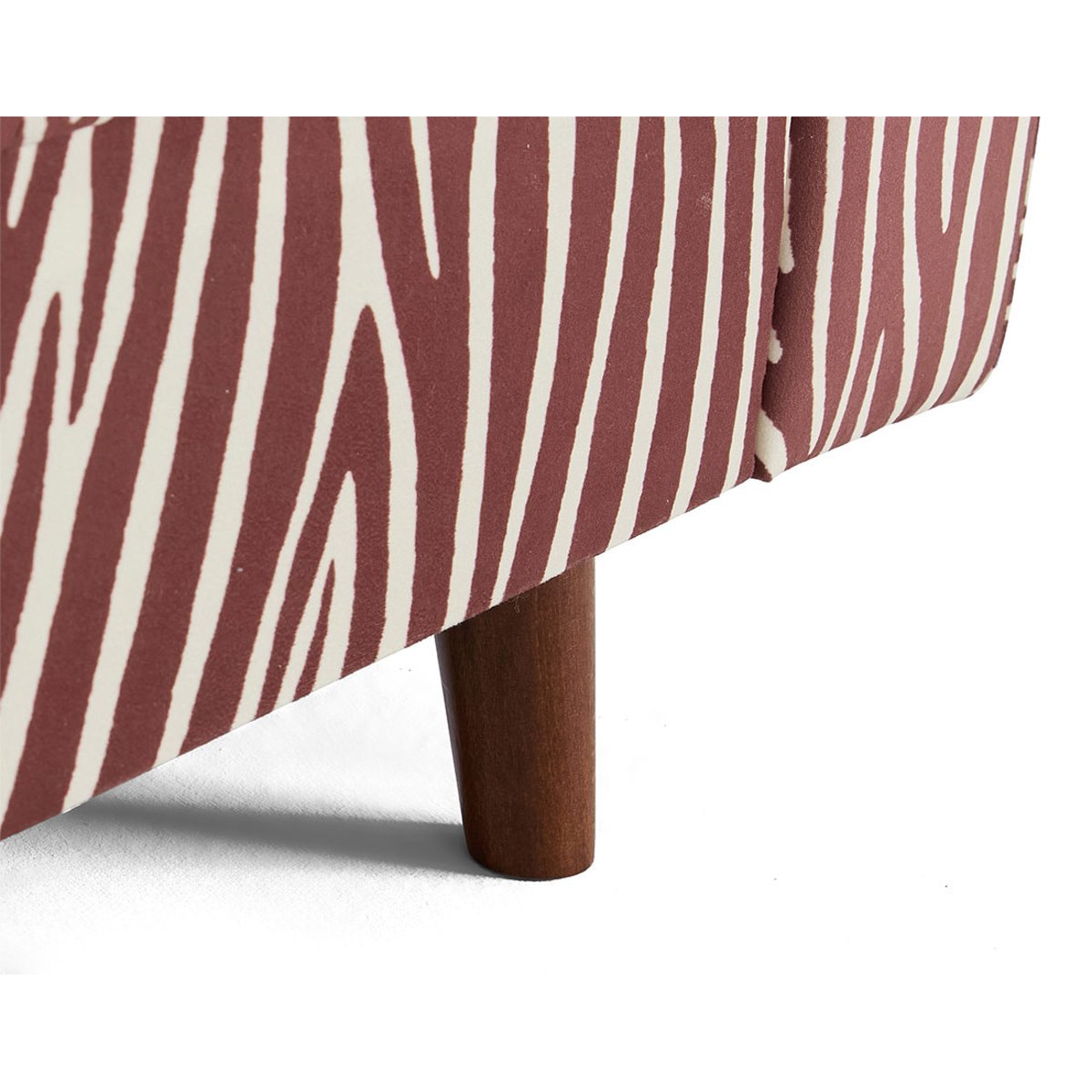 Fauteuil - RUNE marron / blanc, BEST MOBILIER