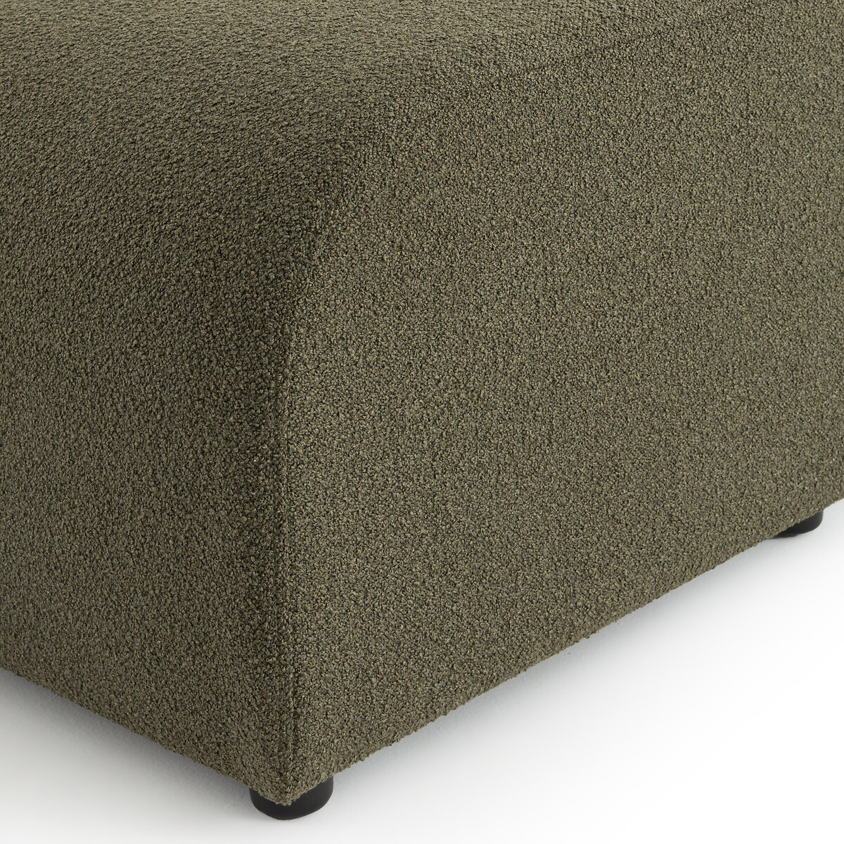Canapé angle convertible, en bouclette fine, GINA vert, LA REDOUTE INTERIEURS