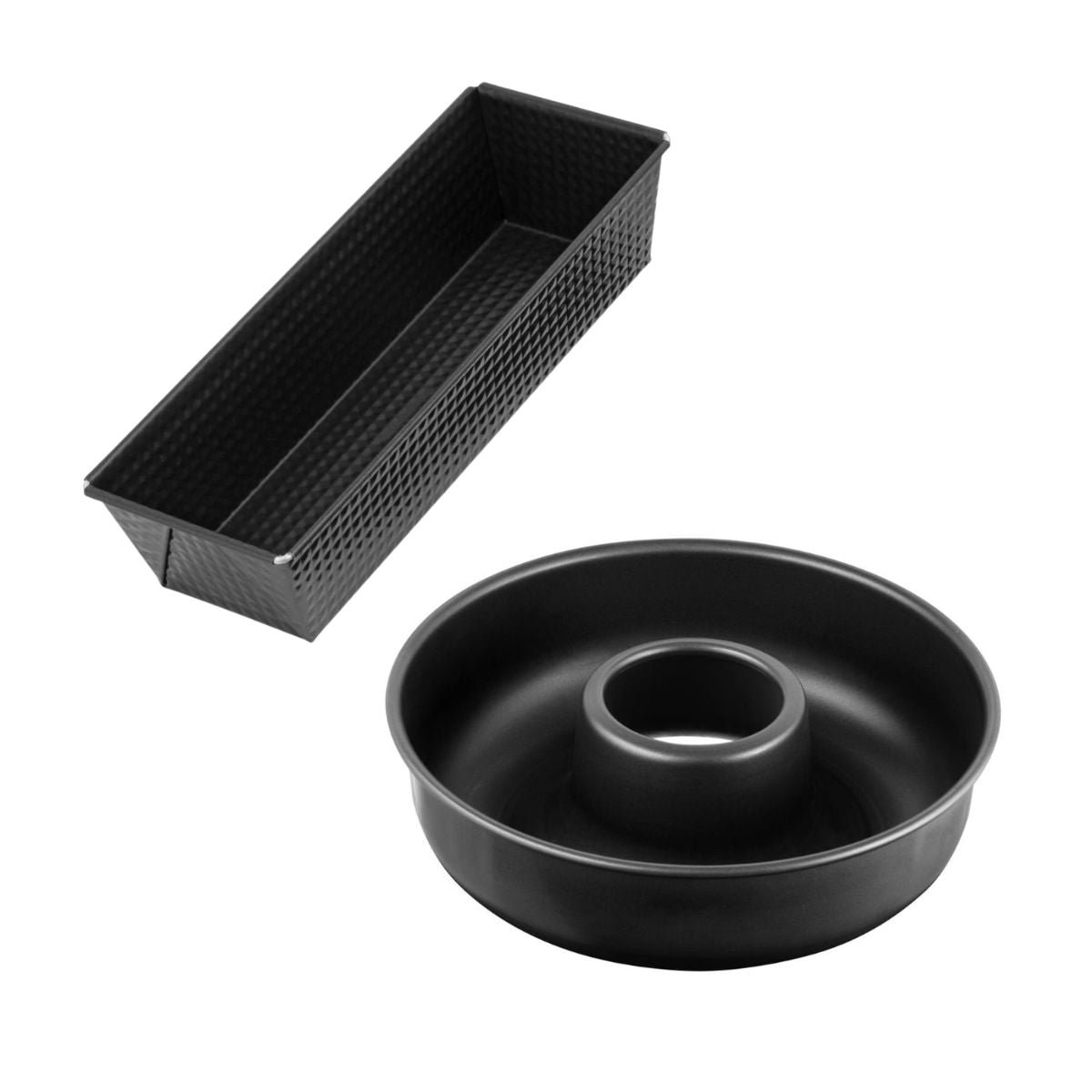 Set de moule à cakes et moule à savarins noir, ZENKER