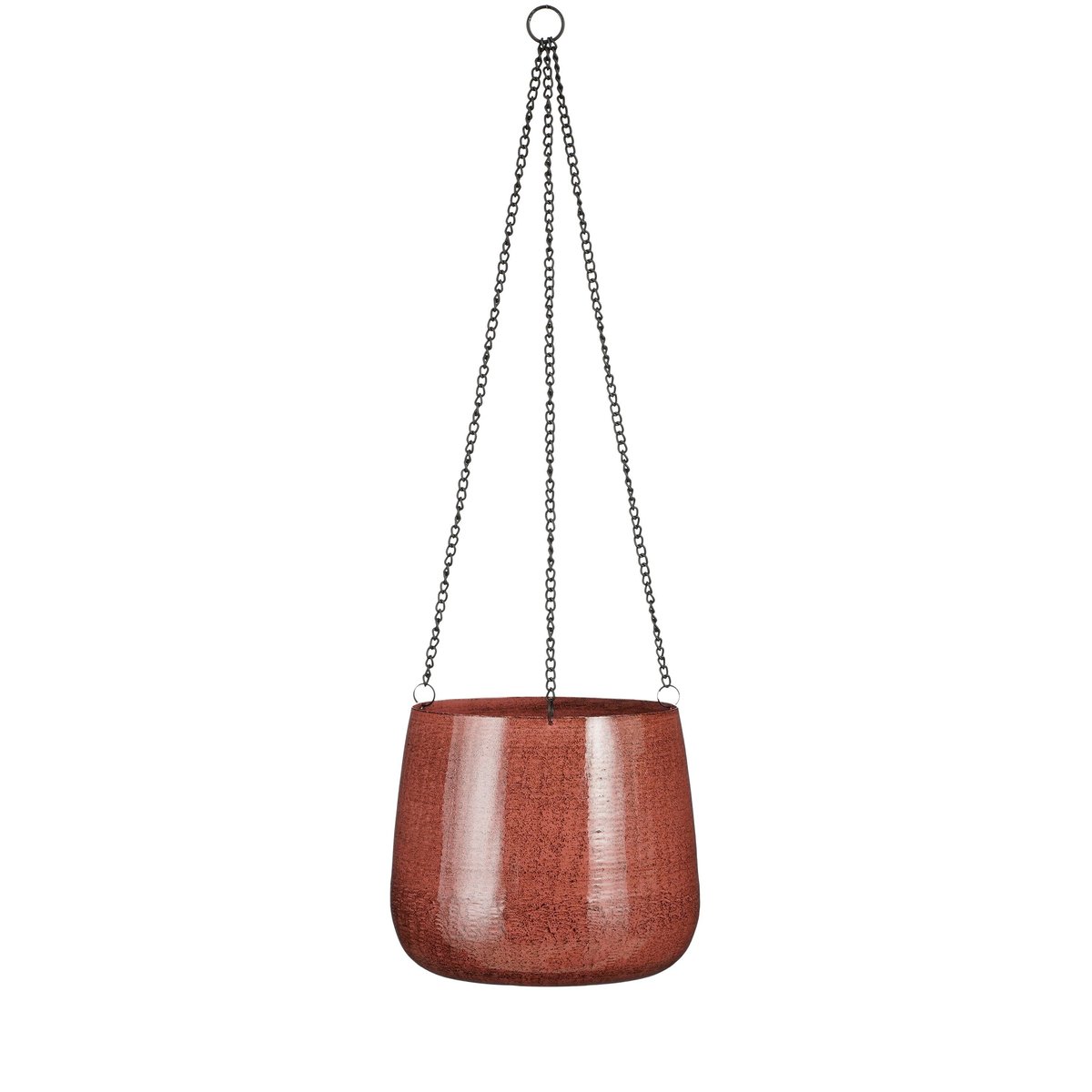 Panier à plantes suspendu Ø23 cm BENSON rouge foncé, MICA DECORATIONS
