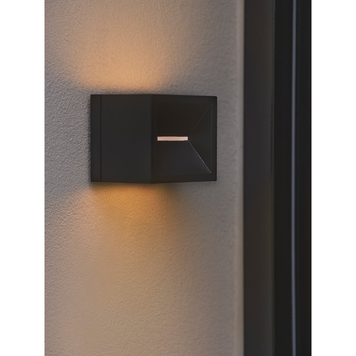 Applique murale extérieure carré en métal, RIVO noir, NORDLUX