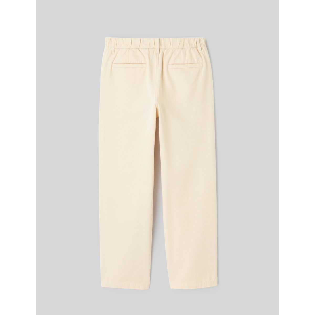 Pantalon droit à pinces naturel, BZB