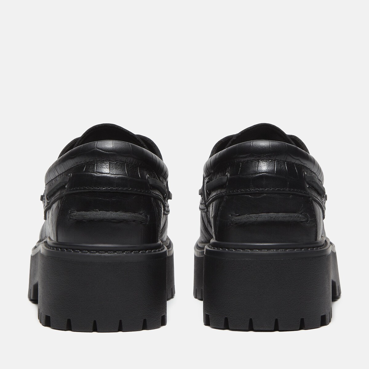 Derbies compensées, en cuir, STONE STREET BOAT SHOE noir, TIMBERLAND
