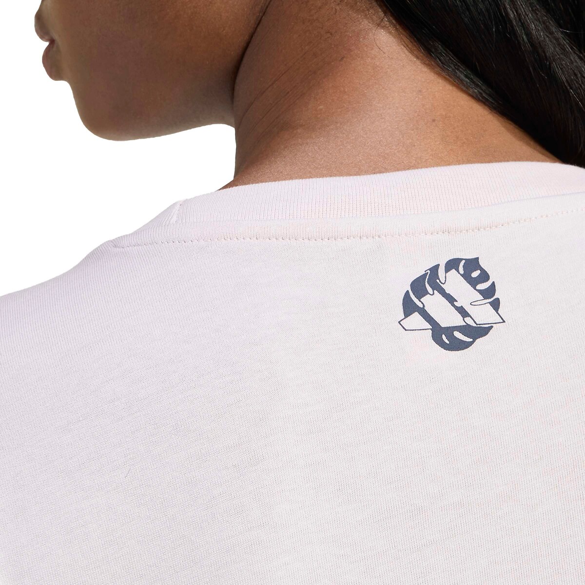 Los T-shirt met logo in luipaardprint, Essentials grijs/luipaard, ADIDAS SPORTSWEAR