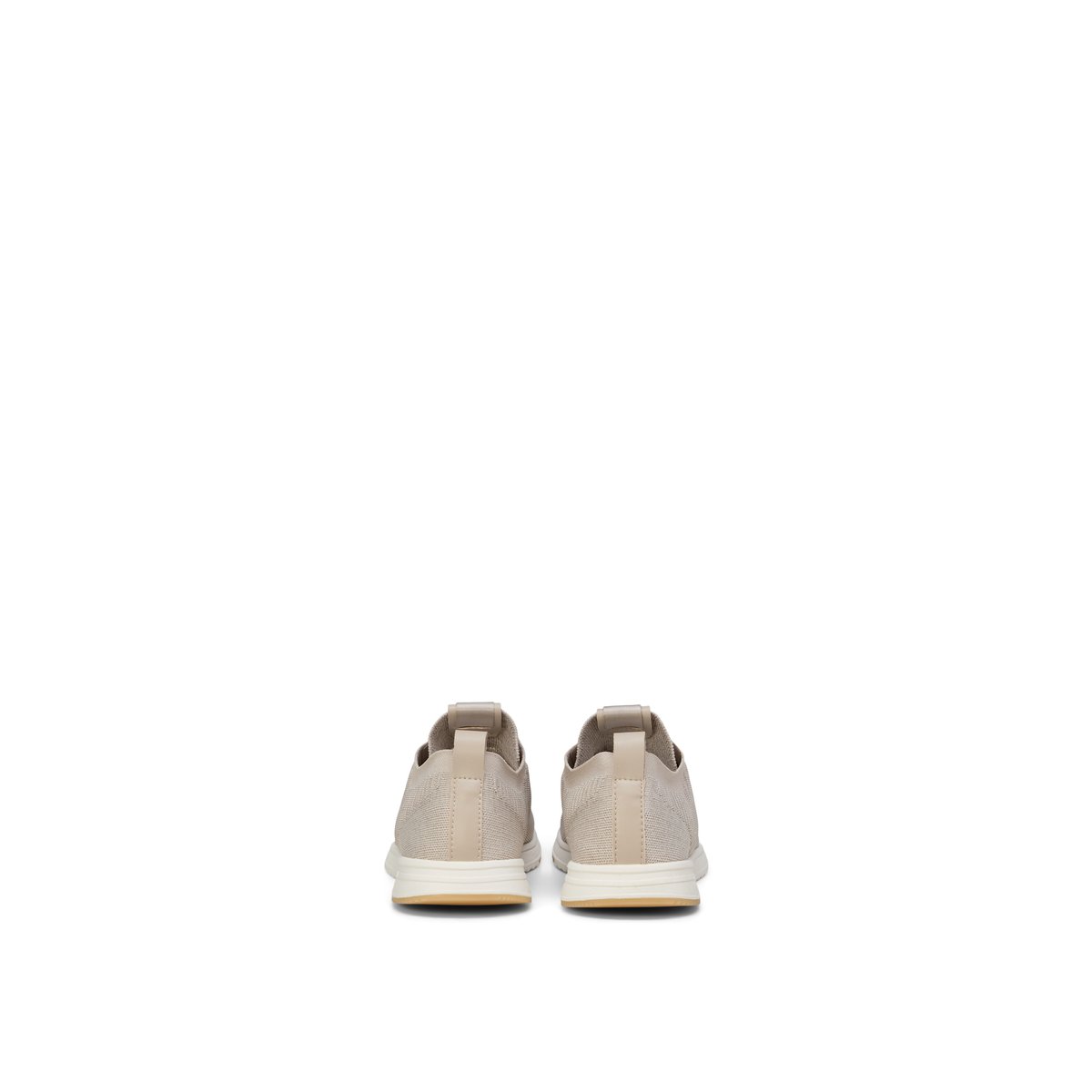 Baskets en tricot modèle Jasper en polyester recyclé beige, MARC O'POLO