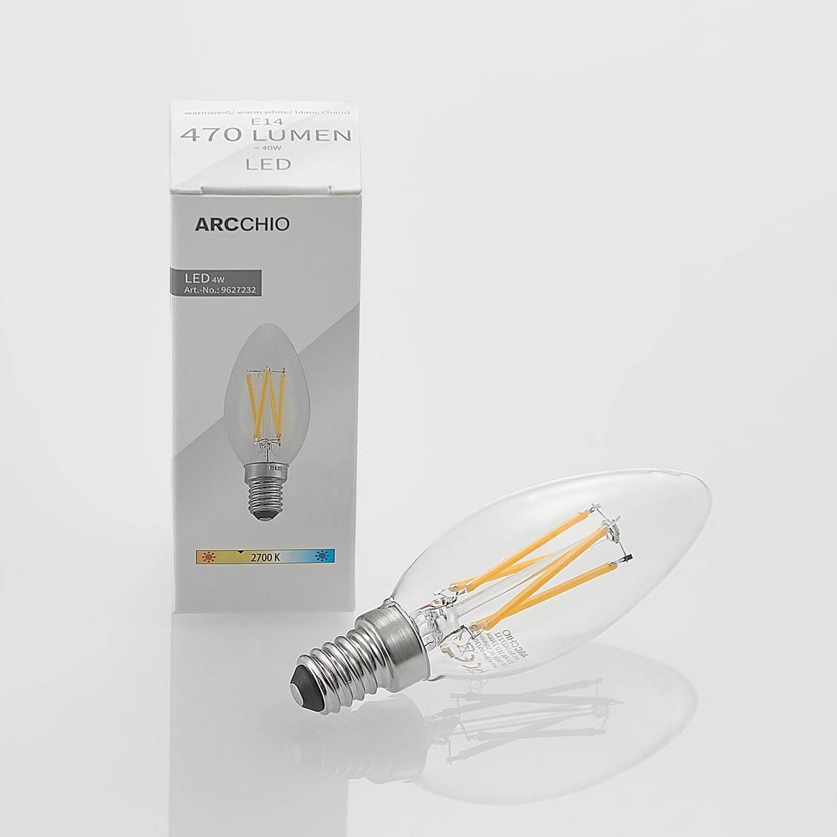 Ampoule E14 en verreLED couleur unique, ARCCHIO