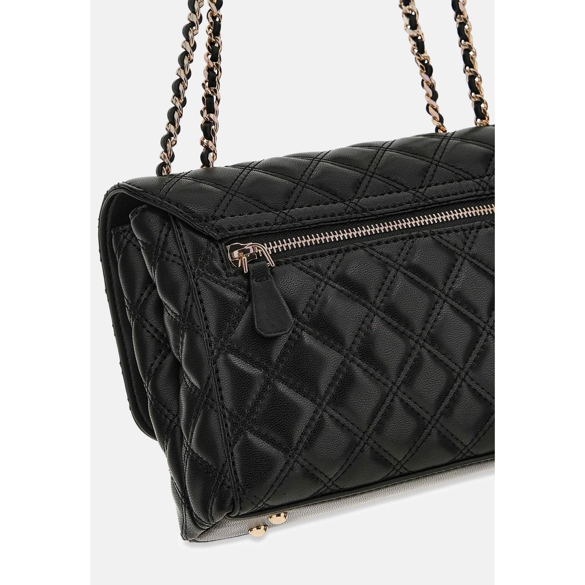 Sac À Bandoulière Giully Surpiqué noir, GUESS