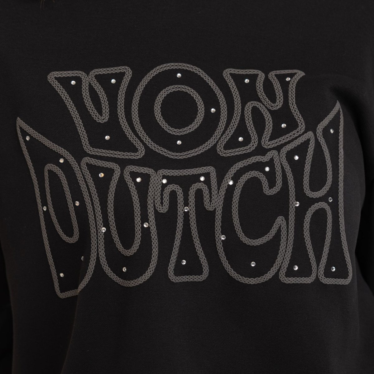 Sweat à Capuche CHAIN noir/gris, VON DUTCH