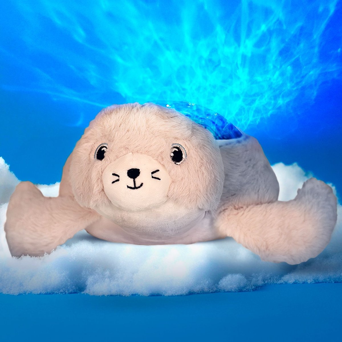 Veilleuse projecteur Aqua Dream beige, blanc, bleu, PABOBO