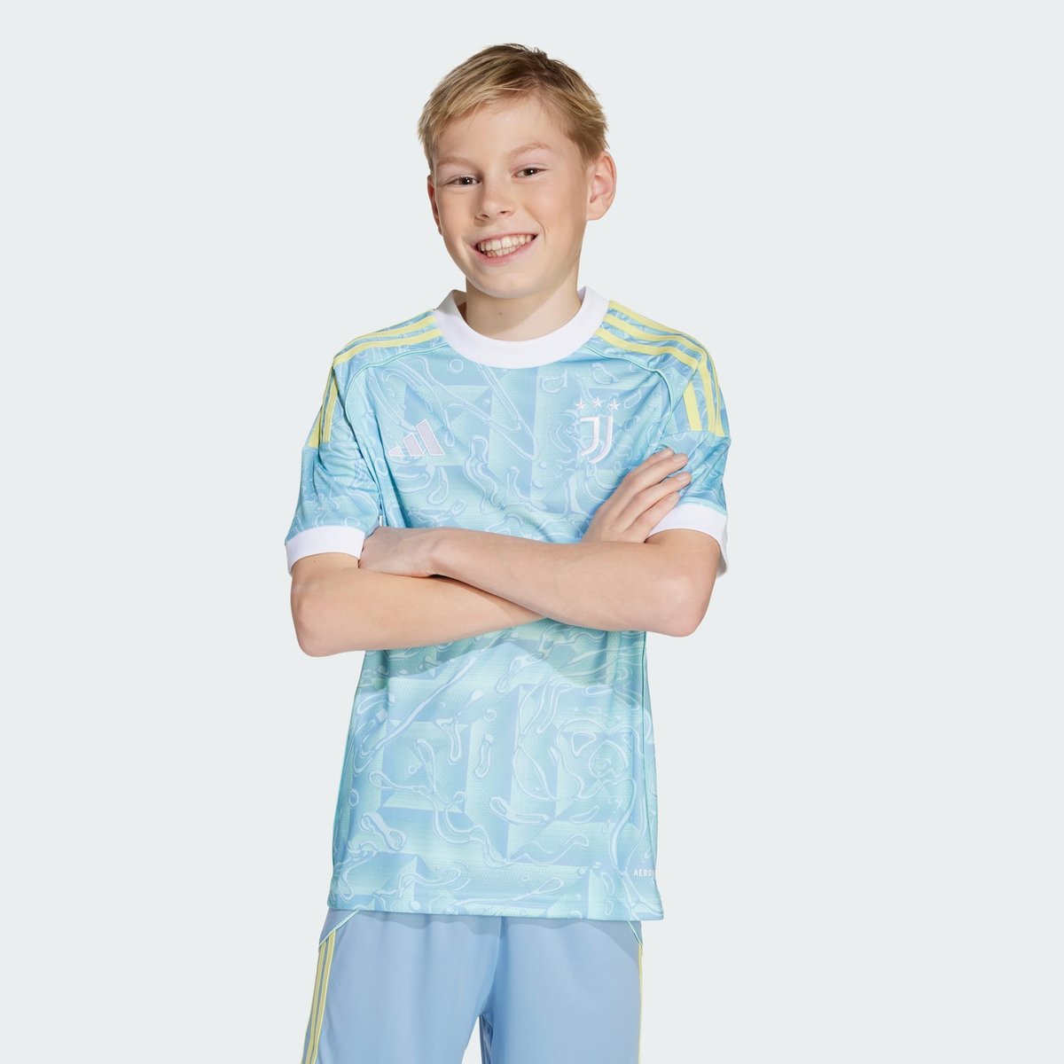 Maillot Extérieur Juventus 25/26 Enfants Maillot Extérieur Juventus 25/26 Enfants ash blue, adidas Performance