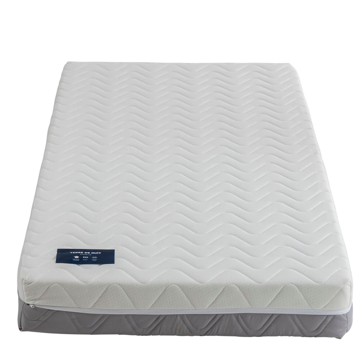 Matelas ressorts ensachés 16 cm Embellie 2.0 couleur unique, TERRE DE NUIT