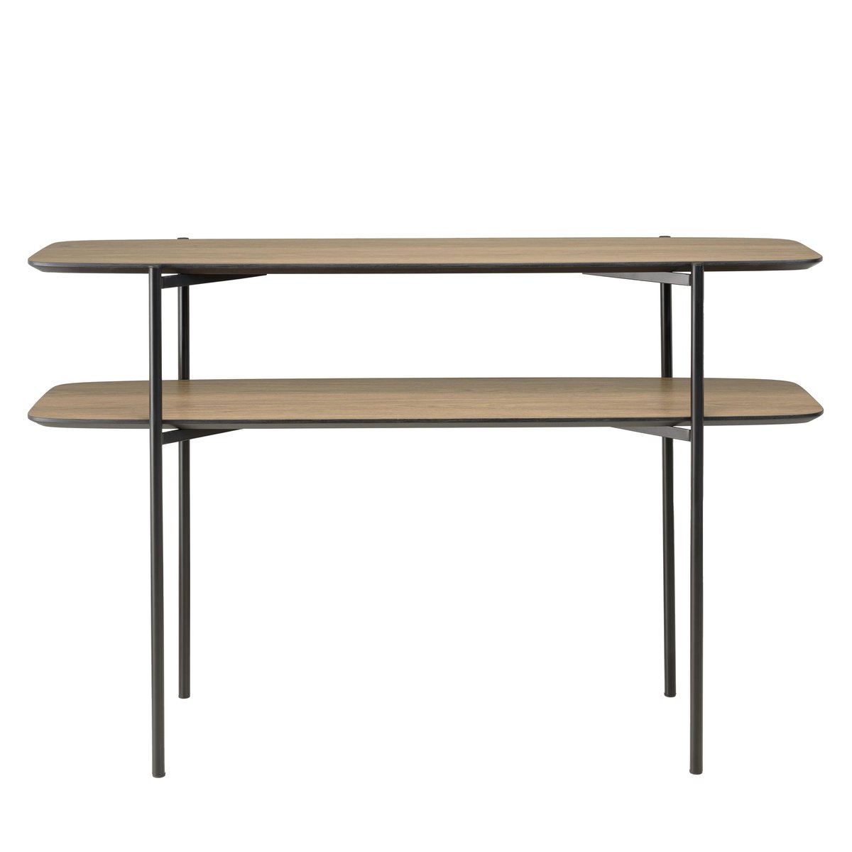 Console double plateau couleur bois LANDAISE bois naturel, PIER IMPORT