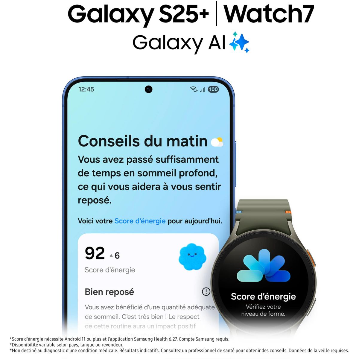 Smartphone Galaxy S25 5G 128Go Noir Absolu couleur unique, SAMSUNG