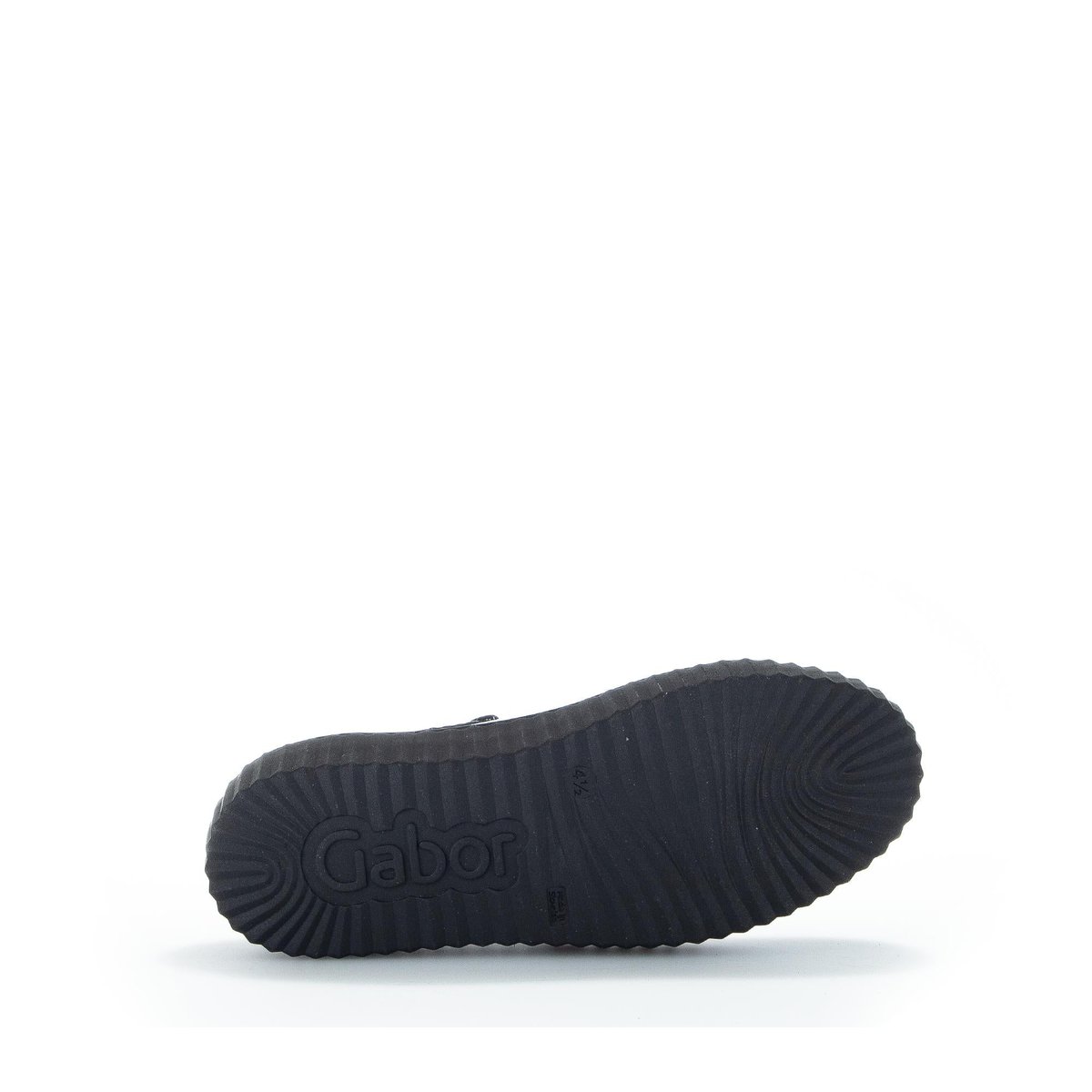 Baskets en cuir vernis à talon compensé noir vernis, GABOR
