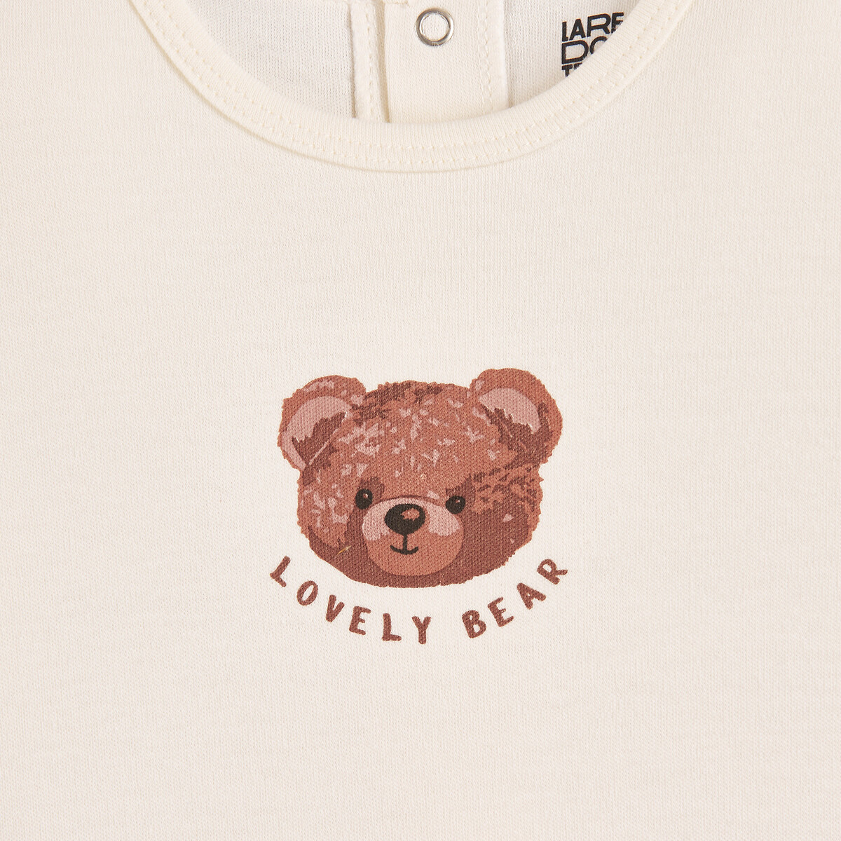 Set van 3 1-delige pyjama's, katoen, teddybeer en strepen gemengd, LA REDOUTE COLLECTIONS