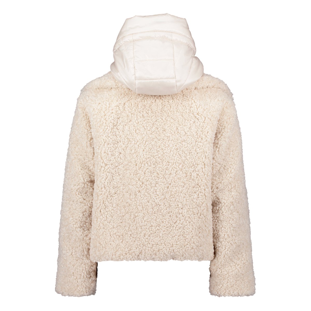Veste en peluche avec partie veste sans manches amovible gris, AMBER & JUNE