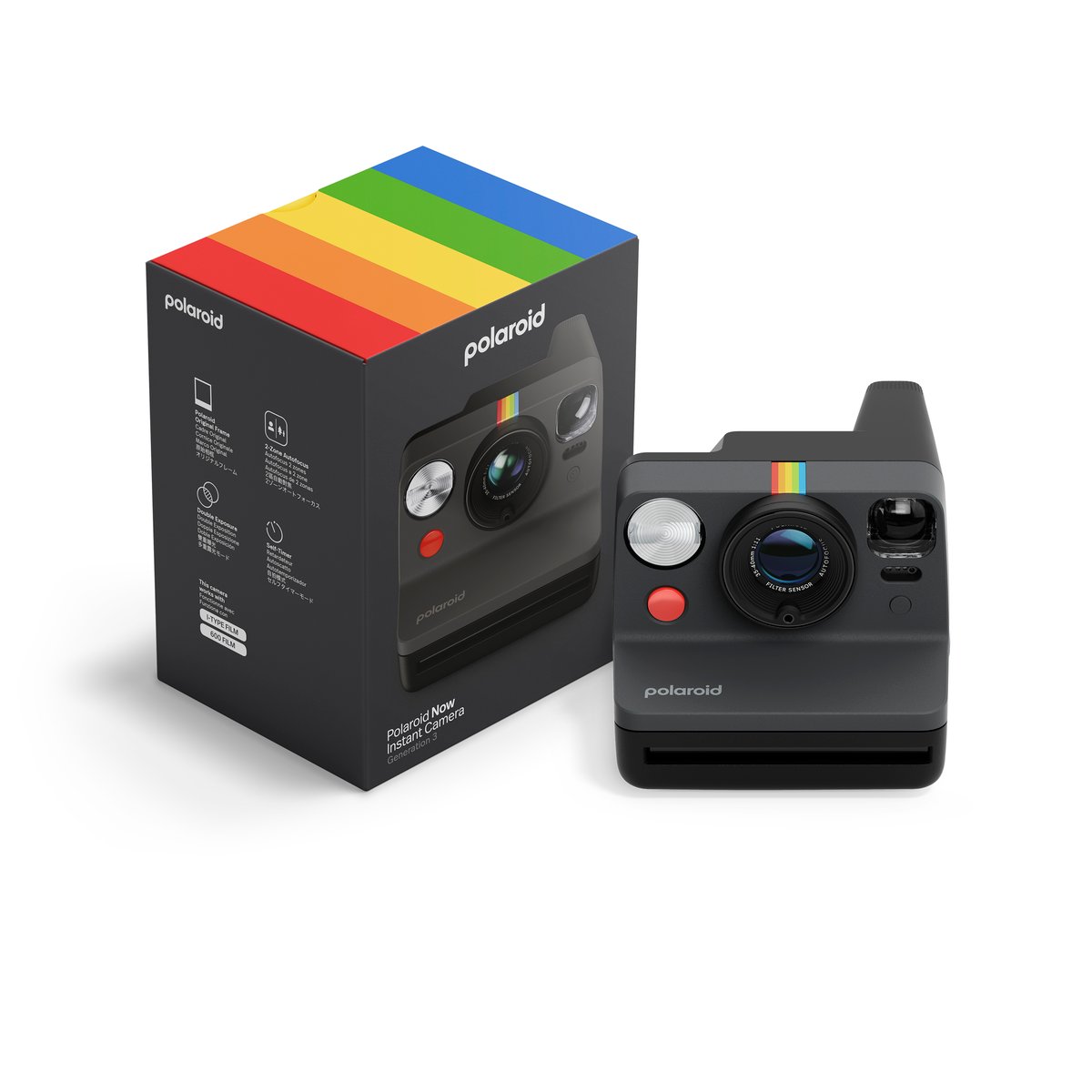 Appareil photo instantané NOW GEN 3 noir, POLAROID
