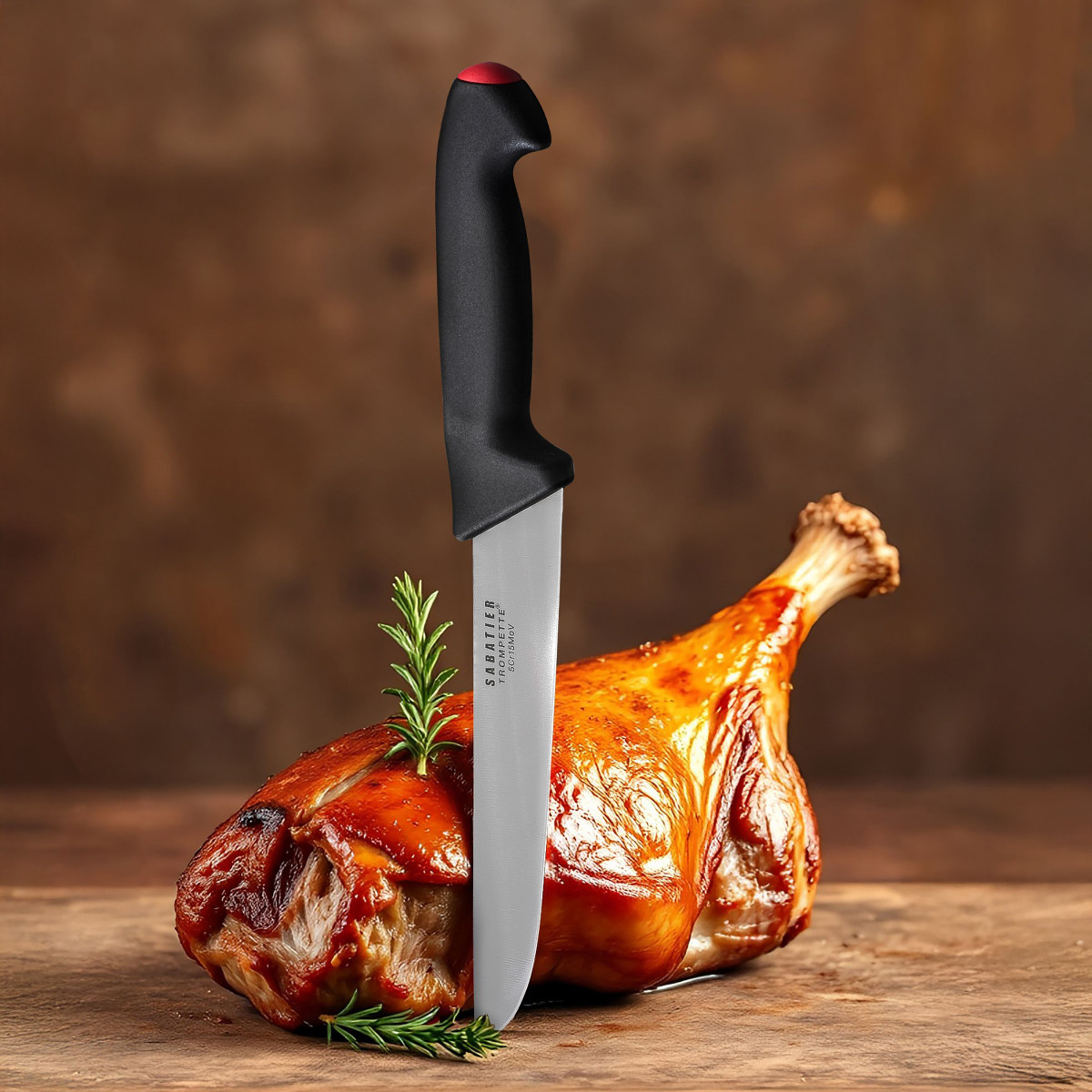 Couteau de boucher 20cm - noir, SABATIER TROMPETTE