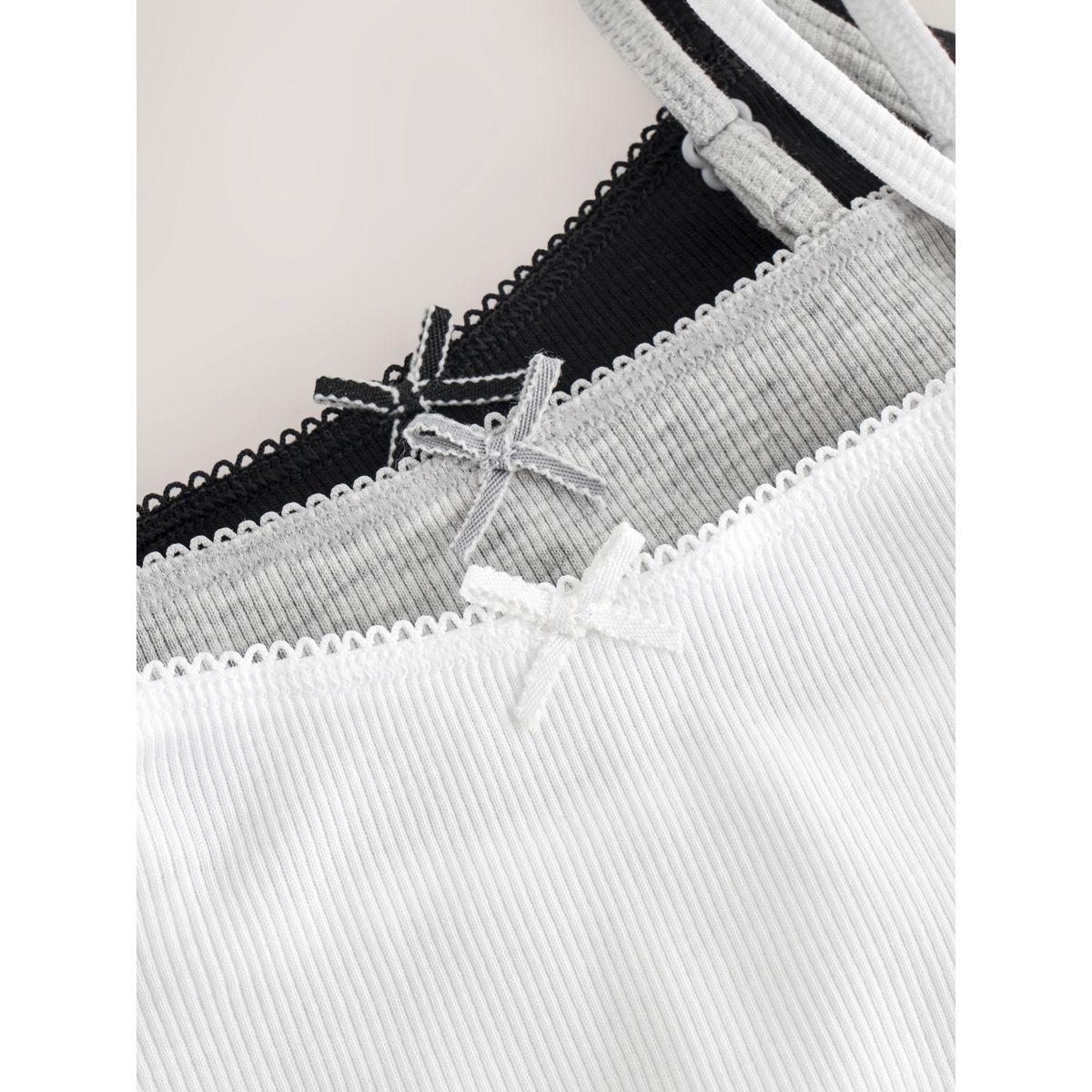 Caraco, lot de 3 noir/blanc/gris, NEXT