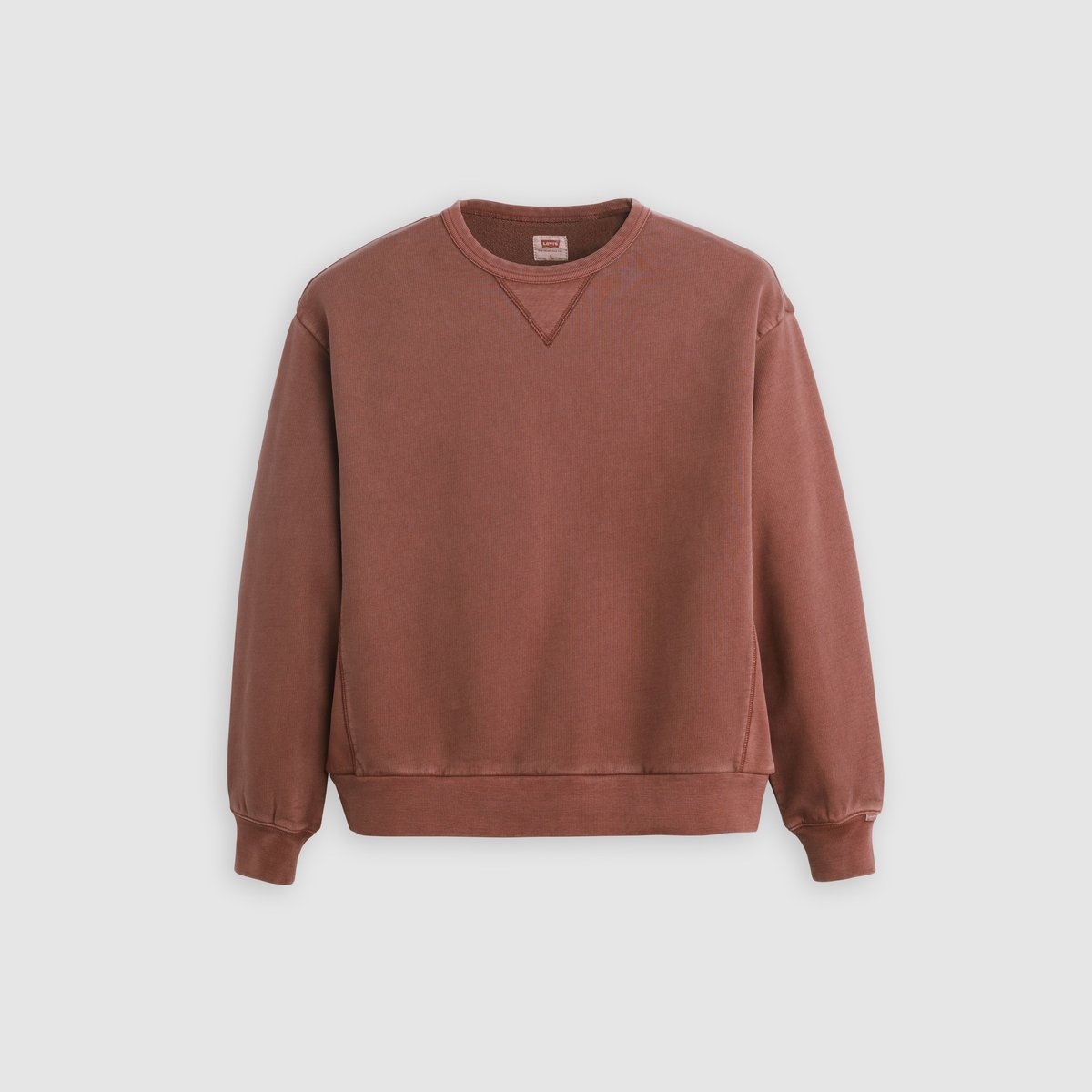 Sweat-shirt col rond Heritage rouge - h225 garment dye andorra, LEVI'S