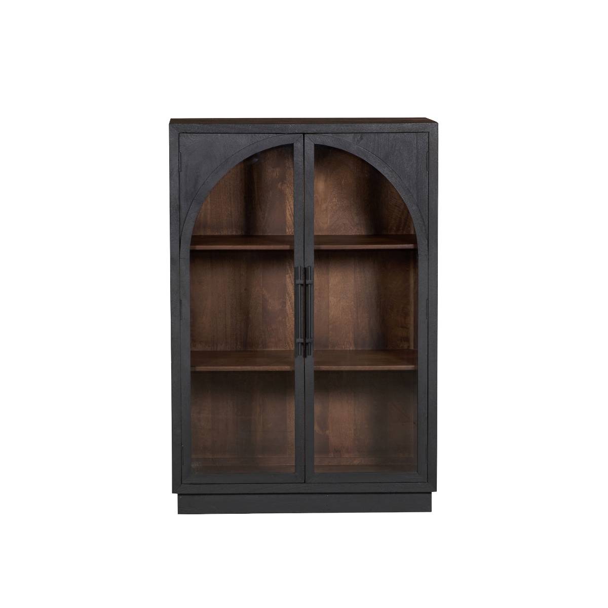Vitrine en bois de manguier foncé NOHEA bois foncé, MADE IN MEUBLES