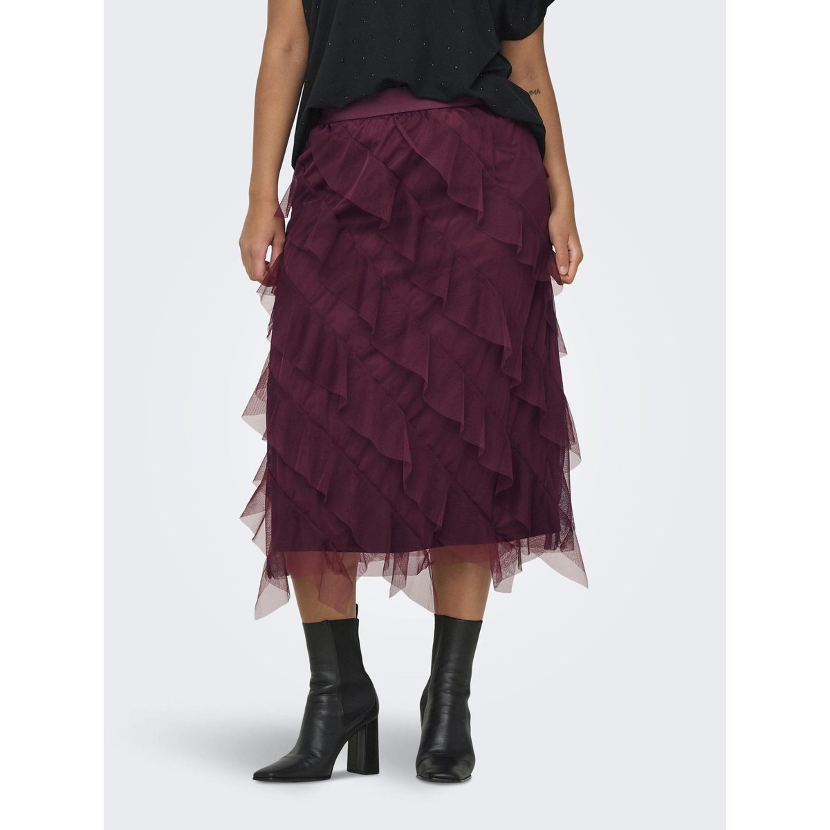 Jupe burgundy, ONLY CARMAKOMA