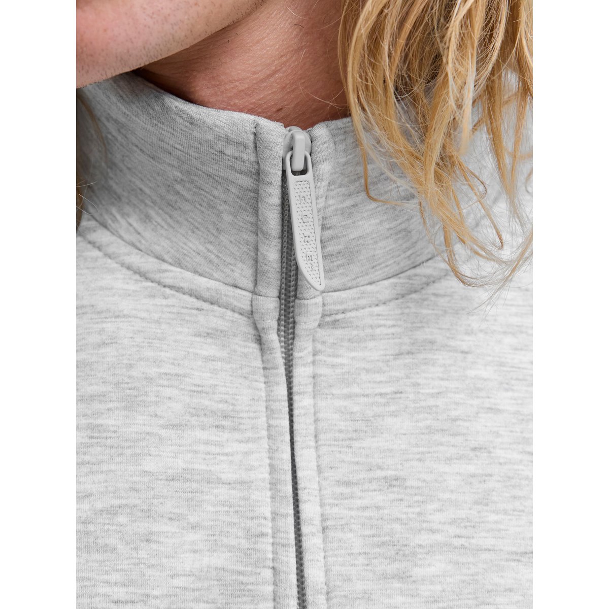 Sweat À Fermeture Éclair grise - light grey melange, JACK & JONES