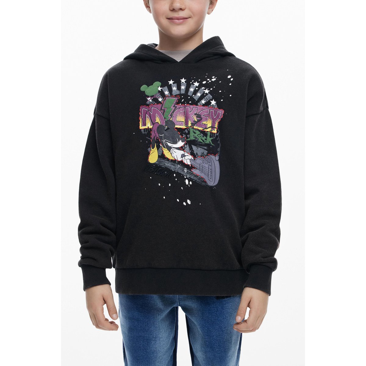 Sweat-shirt Mickey™ Rock noir, DESIGUAL