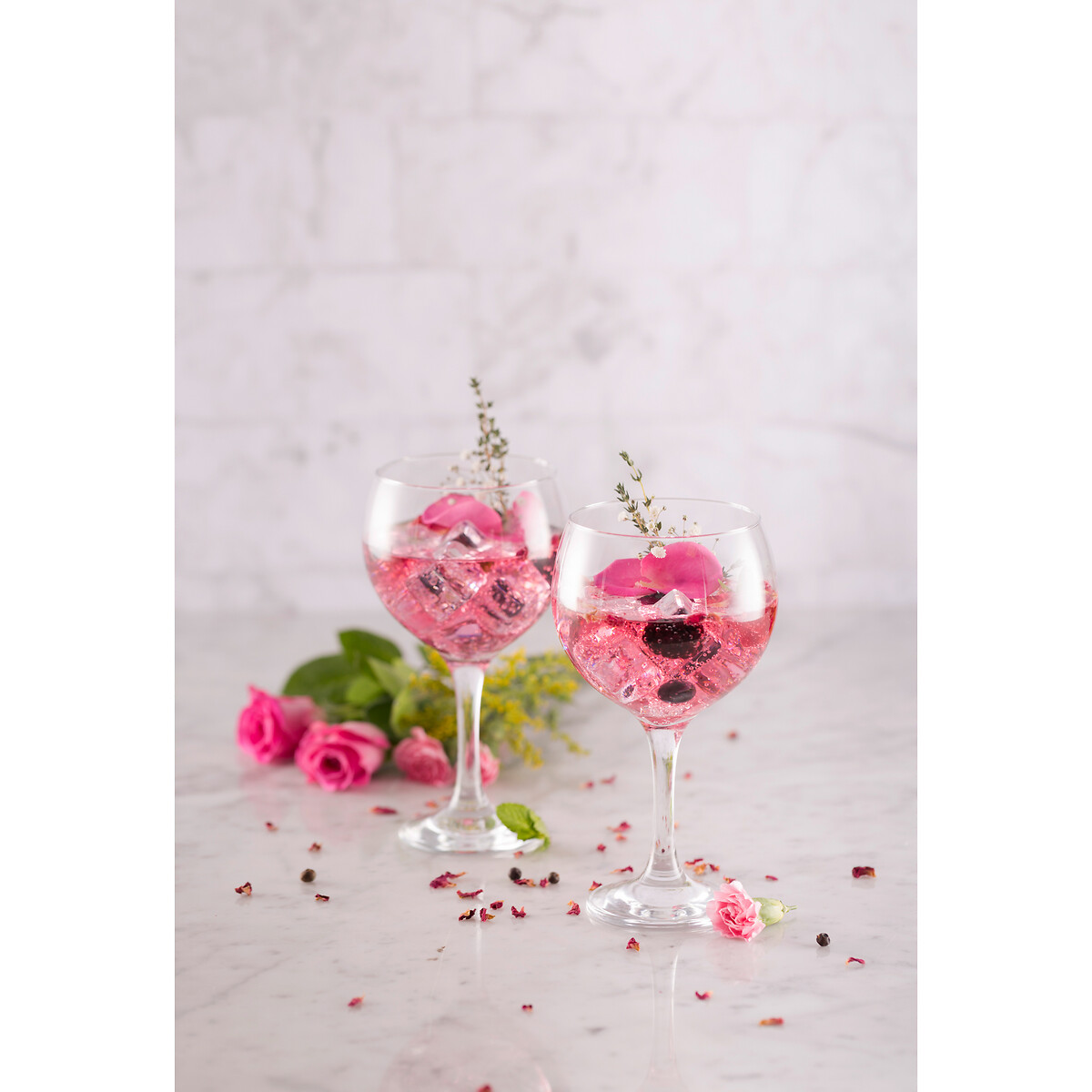 Set of 4 Entertain Gin Balloon Glasses transparent, RAVENHEAD