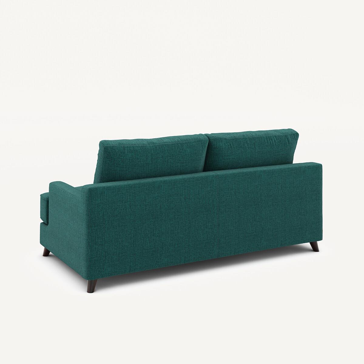 3-Sitzer-Sofa, umwandelbar, aus jaspiertem Canvas, ALWINE dunkelgrün, AM.PM