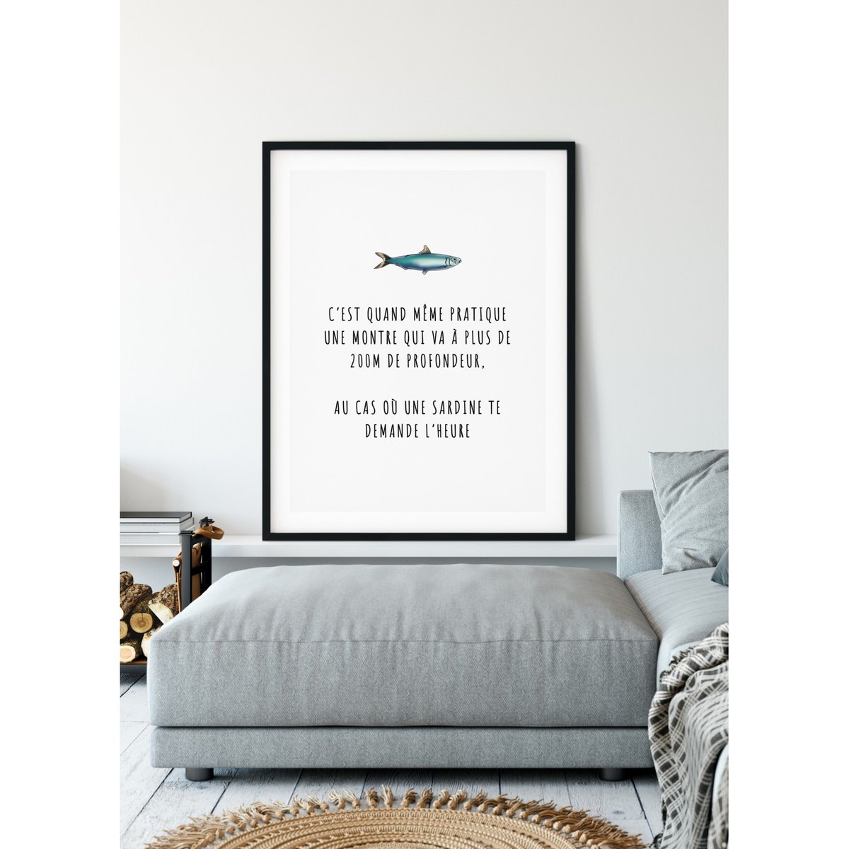 Affiche 'C'est quand même pratique...' blanc, L'AFFICHERIE