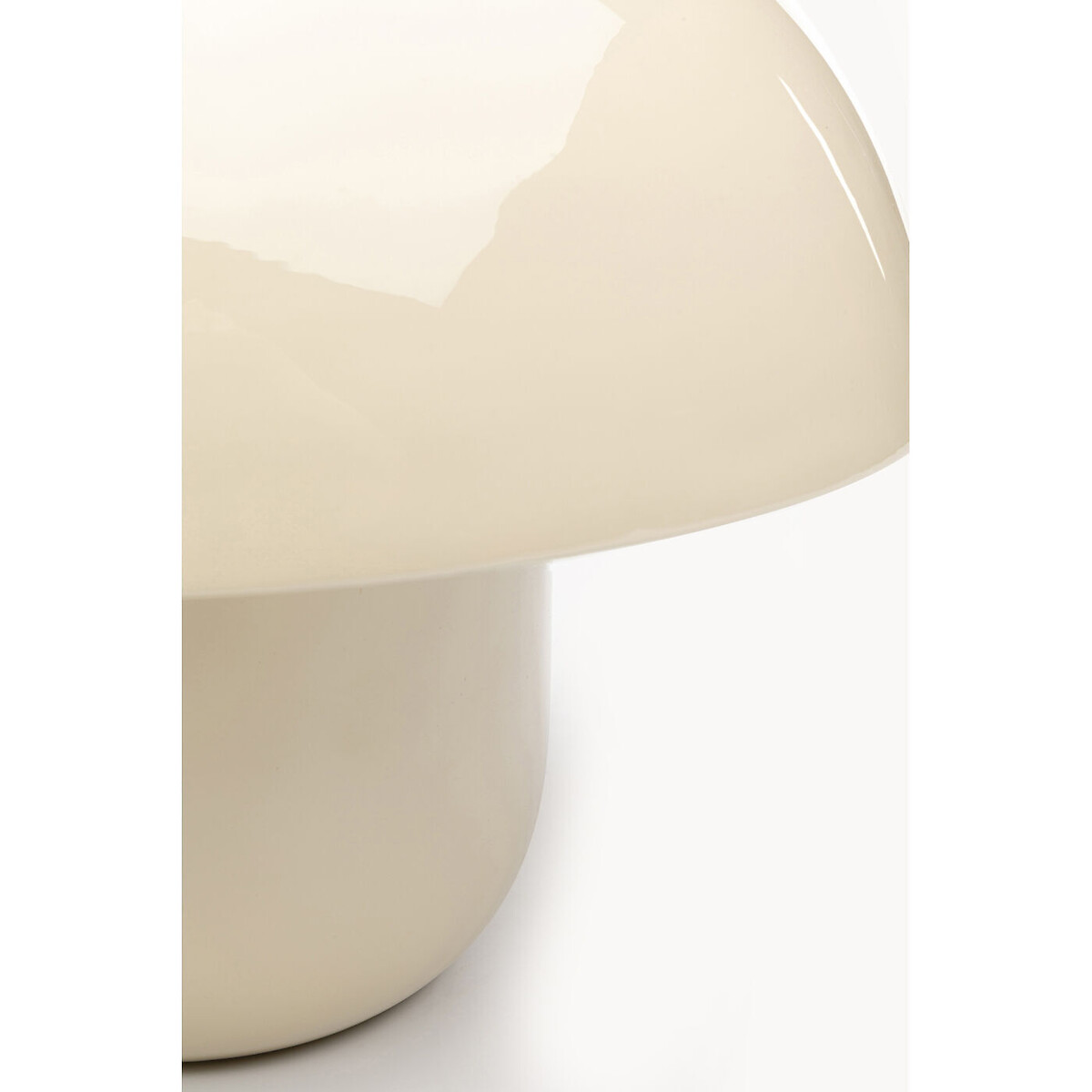 Lampe à poser Mushroom Shiny écru 27cm beige, KARE DESIGN
