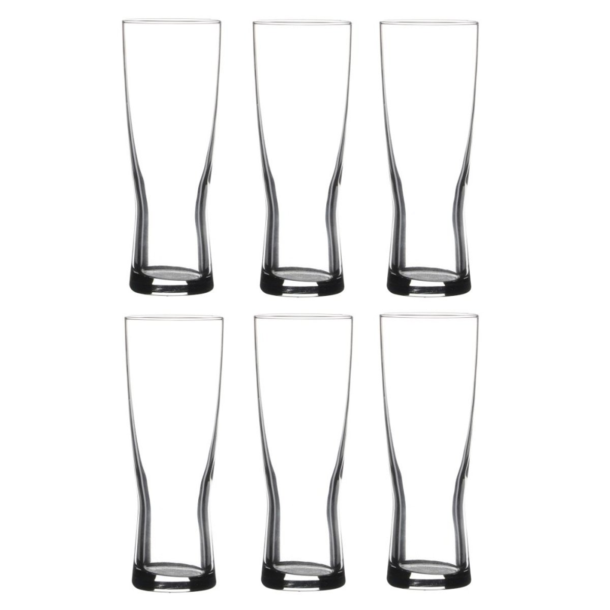 Lot de 6 verres à bière 36cl MALTA transparent, DECORATIE