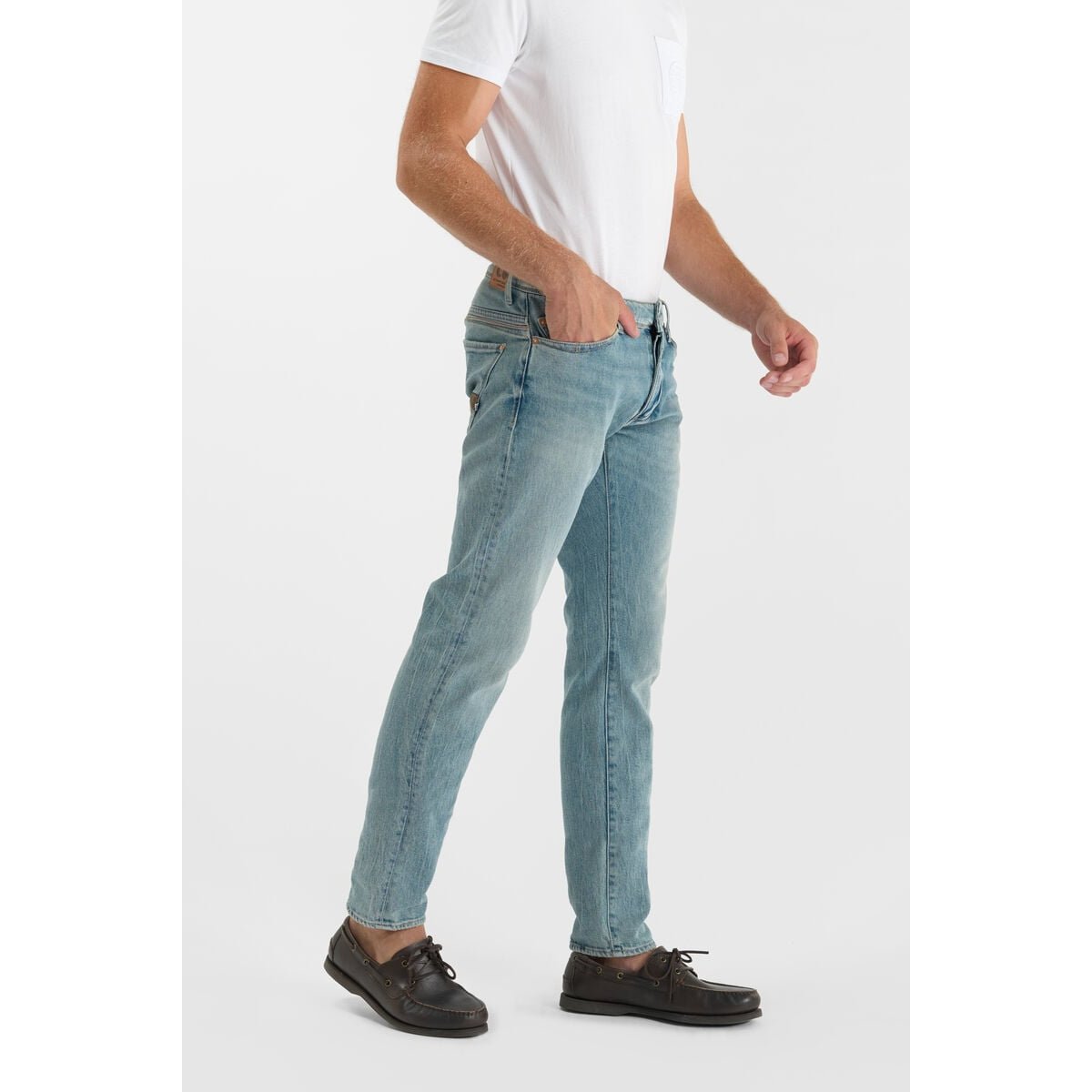 Jeans slim stretch 700/11, longueur 34 blue, LE TEMPS DES CERISES