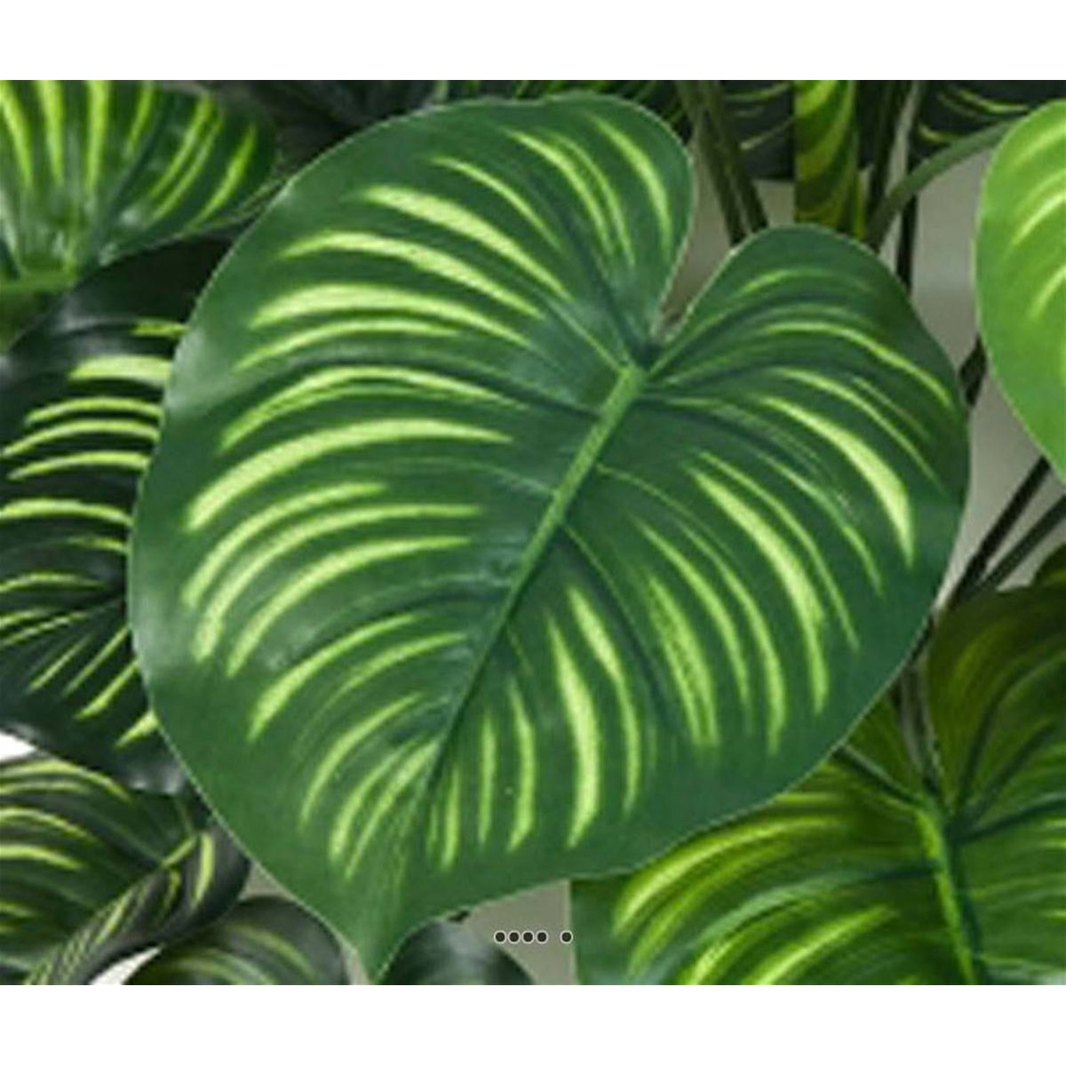 Calathea artificiel en piquet 22 feuilles, v002239, ARTIFICIELLES